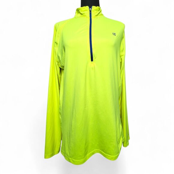 Hind Tops - Hind Athletic Top Women's Large Neon Yellow Activewear Running UV Protection